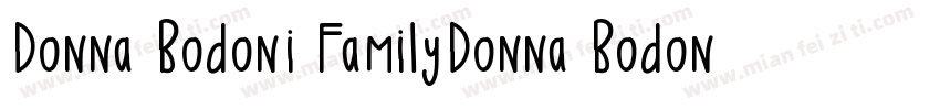 Donna Bodoni FamilyDonna Bodoni Fam字体转换